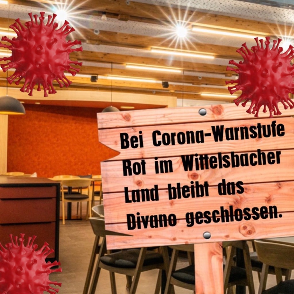 Das Divano bleibt bei der Corona-Warnstufe Rot im Wittelsbacher Land geschlossen.