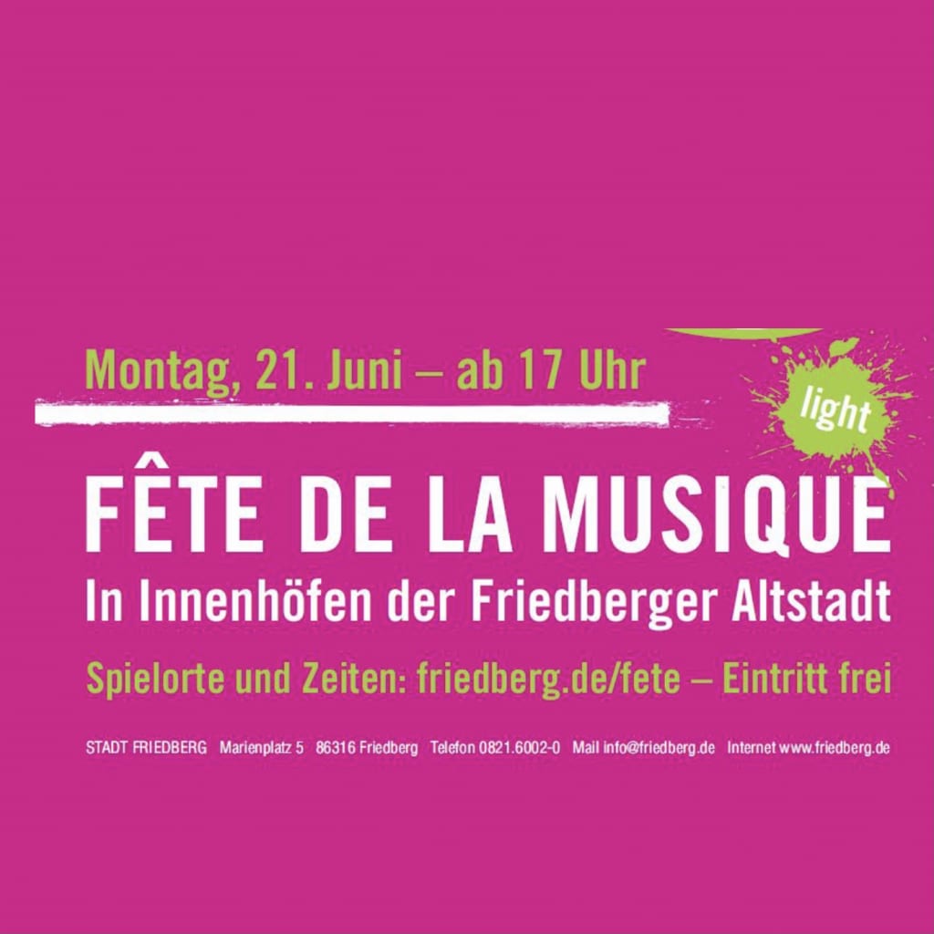Am 21. Juni findet die „Fête de la Musique“ 2021 statt. Und das Divano ist dabei!