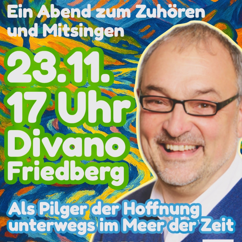 Der beliebte Liedermacher, Sänger, Musiker, Lehrer, Priester u.v.m. kommt ins Divano mit Liedern voll Hoffnung… zum Zuhören und auch zum Mitsingen.