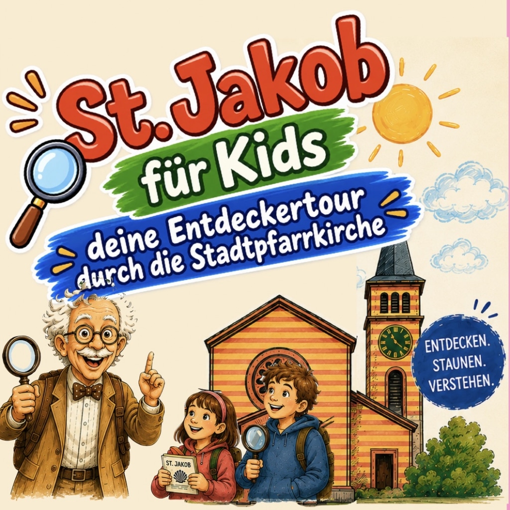 Die Pfarrei St. Jakobus maj. bietet jetzt auch eine interaktive Erkundungstour für Grundschulkinder durch die Stadtpfarrkirche St. Jakob an - zeitlich zum Selbstorganisieren